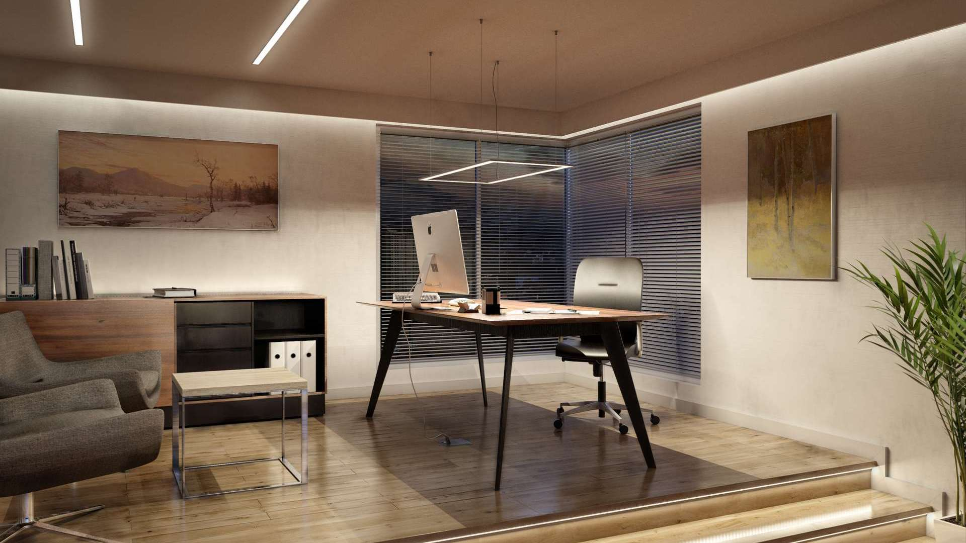 Lumines profile type SOLIS anodized black, 1 m