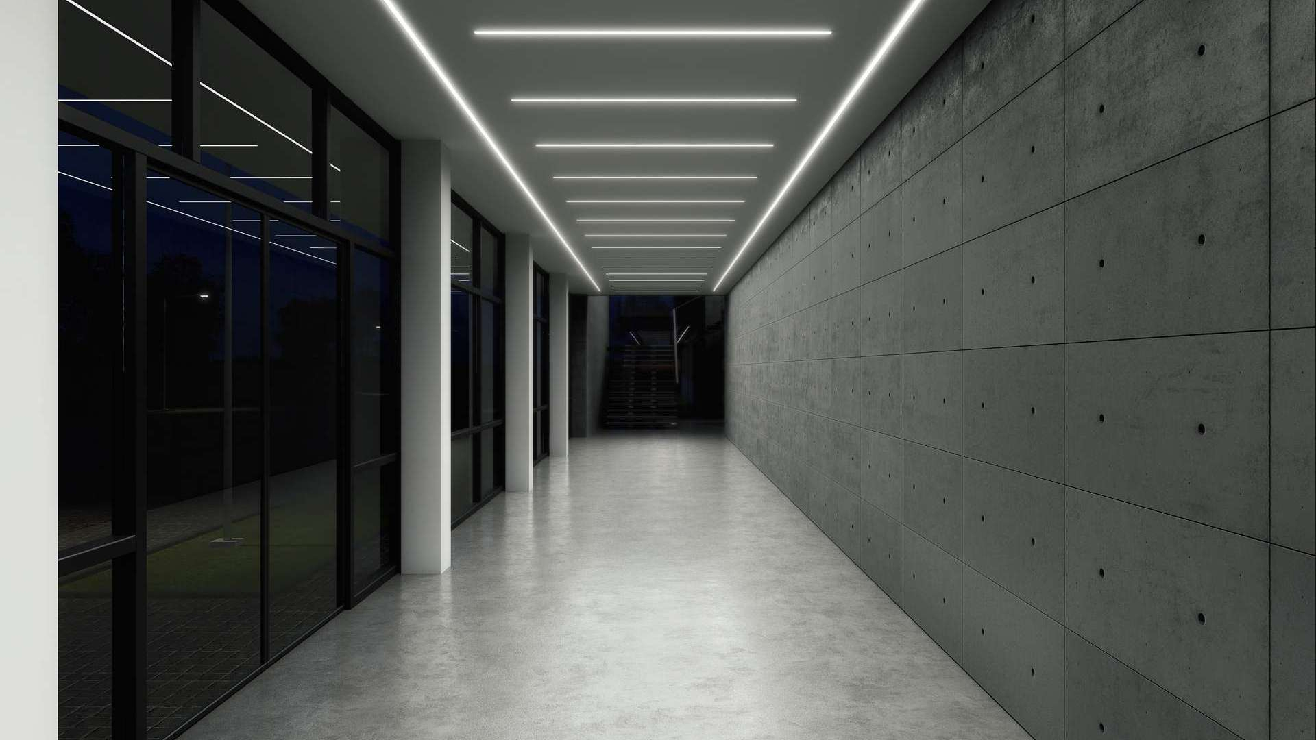 Lumines profile type inSileda lacquered black, 1 m