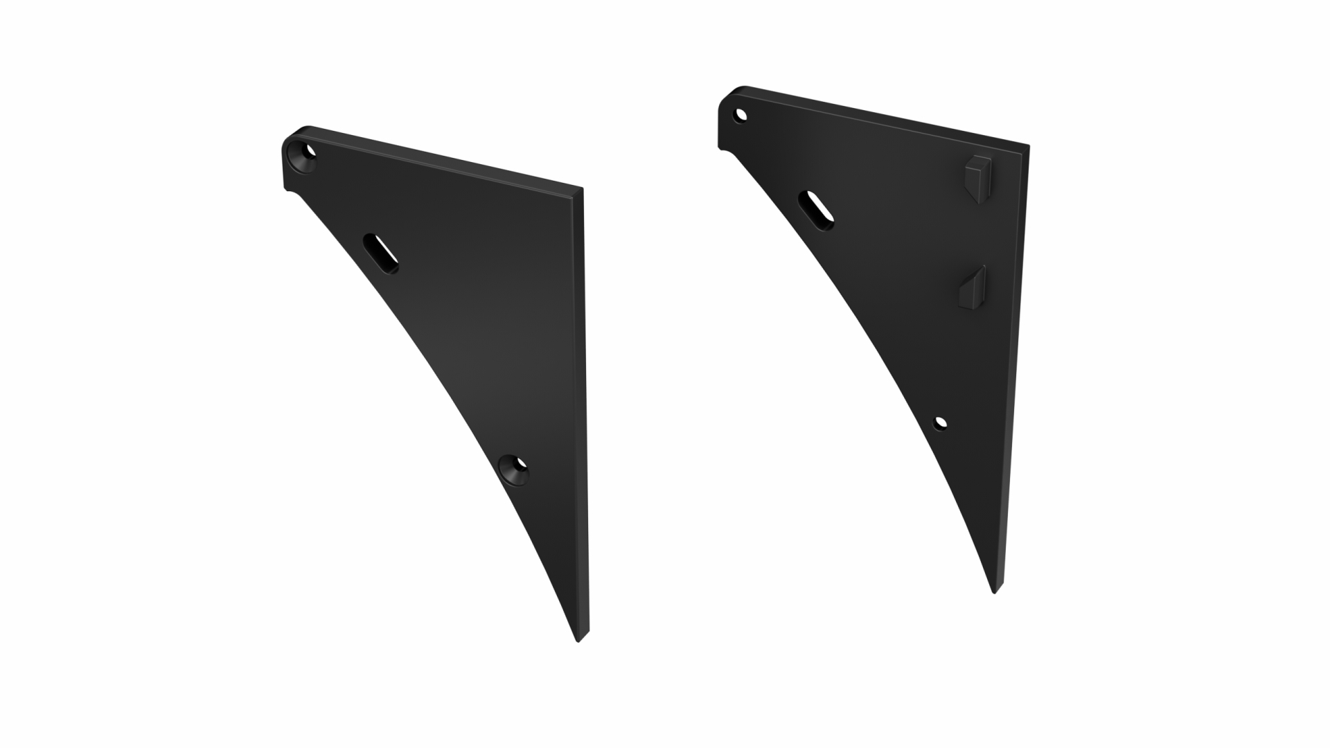 LUMINES ALU end cap LOGI lacquered black right with a hole