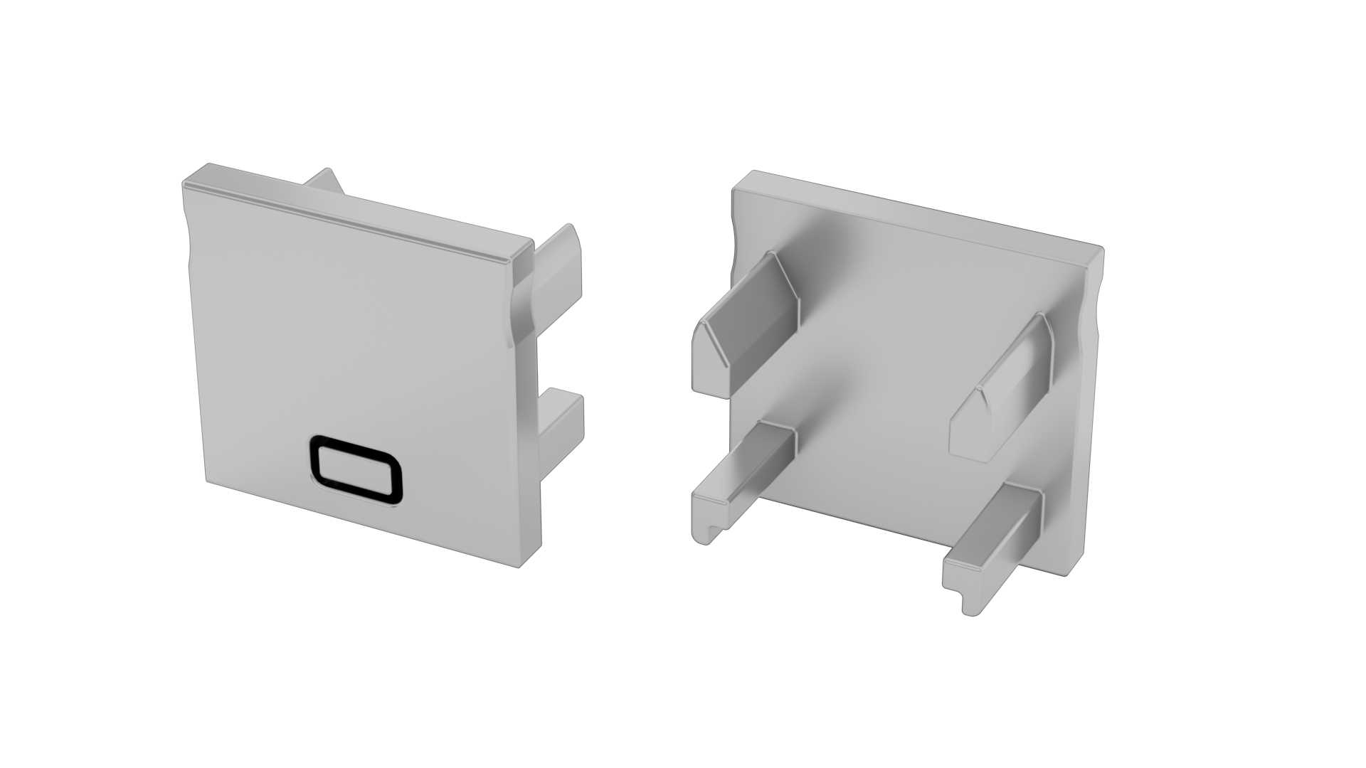 LUMINES End cap Falco 2in1 gray