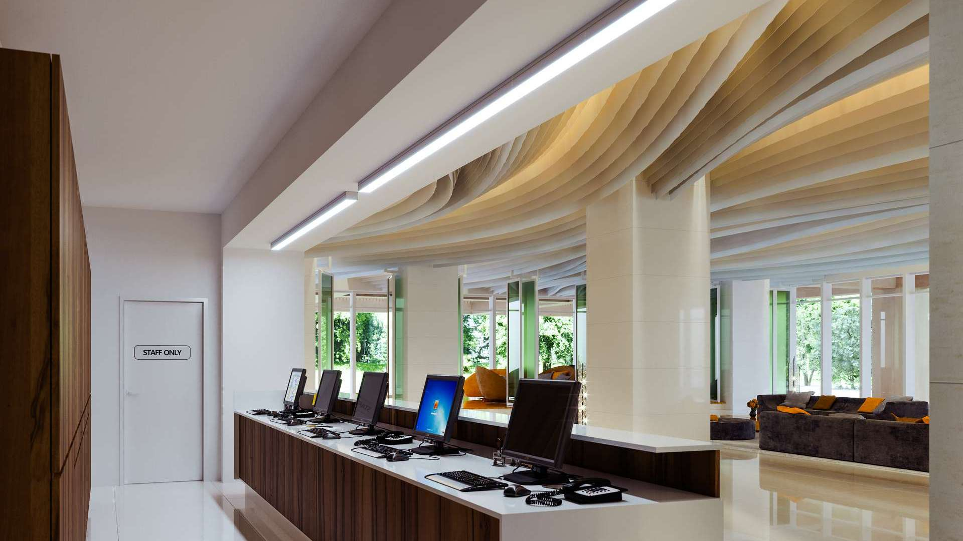 Lumines profile type LARGO lacquered black, 3 m