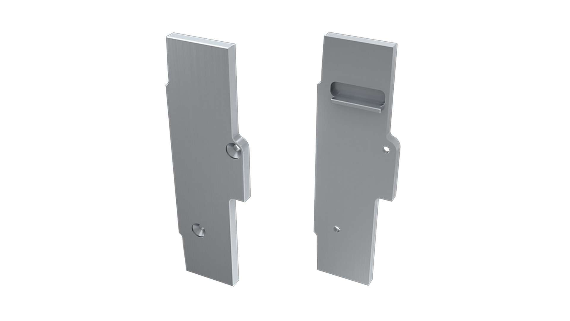 LUMINES ALU end cap TIANO silver left basic finish