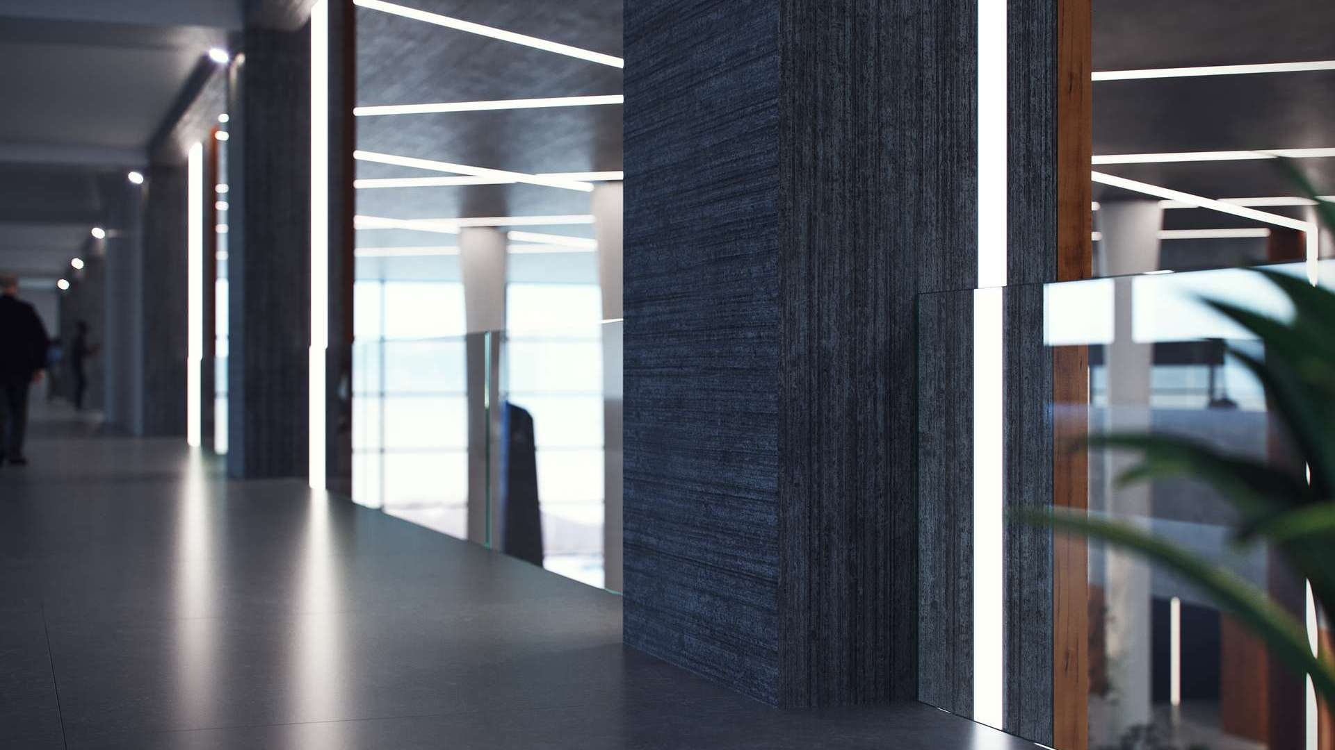 Lumines profile type SORGA lacquered black, 3 m