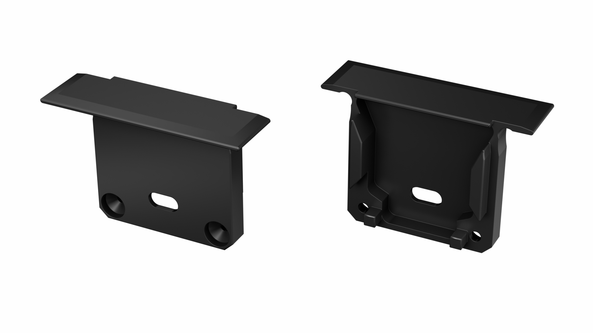 LUMINES ALU end cap inDILEDA lacquered black with hole