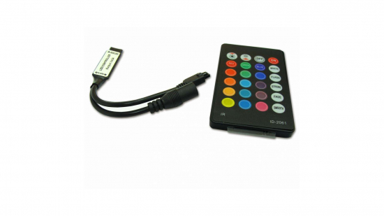 RGB controller for 3x2A 12V LED strips + IR MINI remote control