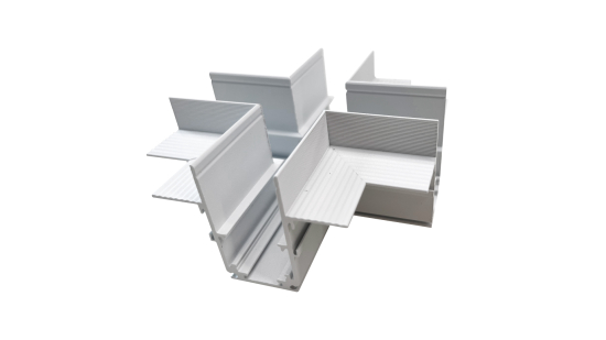 LUMINES GENESIS Magnetic track recessed + connector white