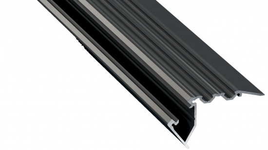 Lumines profile type Scala anodized black, 2,02 m