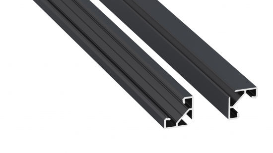 Profile LUMINES type ajar Rock Anthracite lacquered 1 m