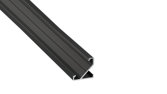 Profile TEKKNI+ type BARDE+ anodized black, 3 m