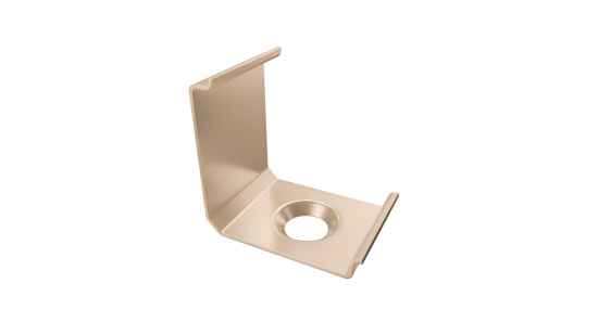 MET mounting clip for LUMINES ajar profile, RAL  1015