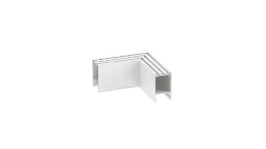 LUMINES connector CLARO type L white lacq.