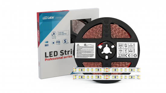 LED Strip PRO 5Y 24V 640 LED 2835 SMD 12W 10000K RA90