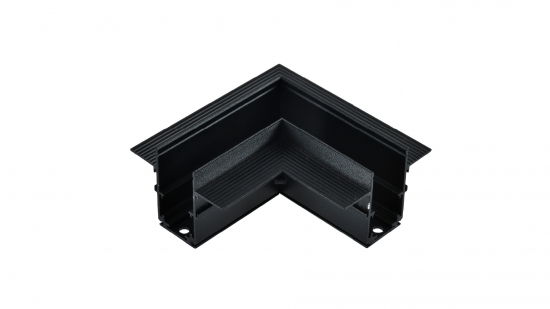 LUMINES GENESIS Magnetic track recessed 90° connector horizontal black
