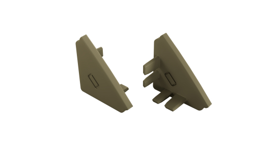 LUMINES End cap AGO 2in1 inox