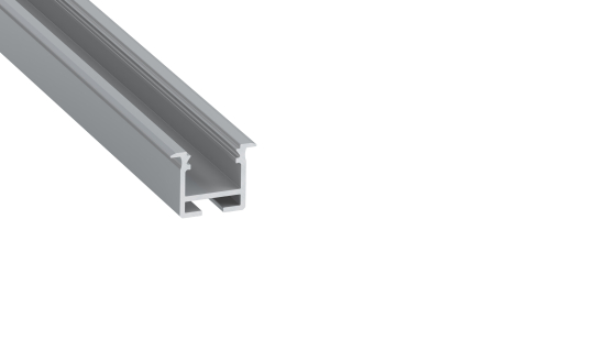 Lumines profile type inFLEXA anodized silver, 1 m