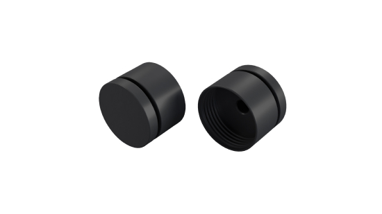 LUMINES SFERO ALU end caps MS2 anodized black set