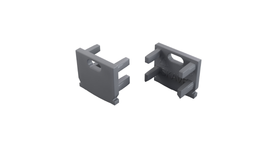 TEKKNI END CAP SKAVE, gray
