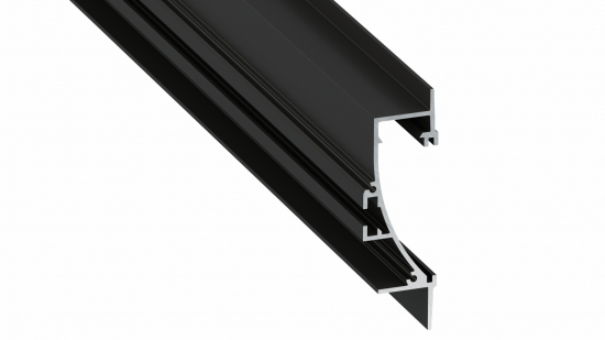Lumines profile type TIANO lacquered black, 1 m
