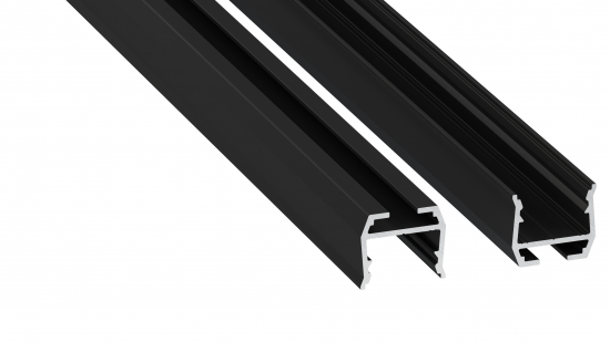 Profile LUMINES type axel black lacquered 1 m