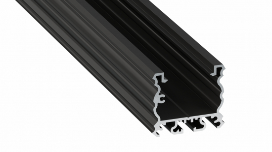 Lumines profile type TALIA lacquered black, 2,02 m