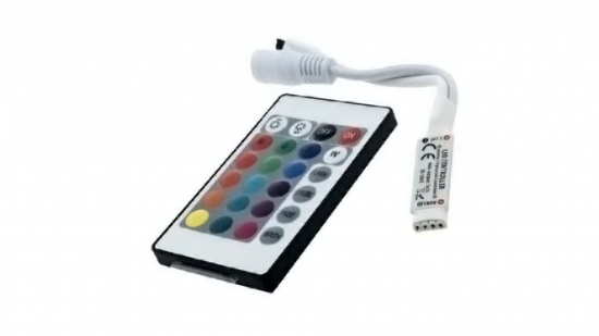 RGB controller for LED strips 3x2A 12V + remote IR MINI White