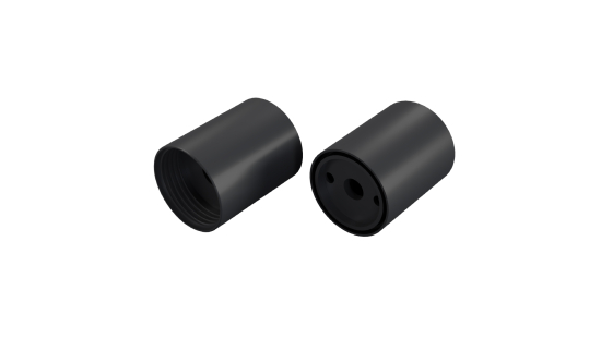 LUMINES SFERO ALU end caps MS3 anodized black set