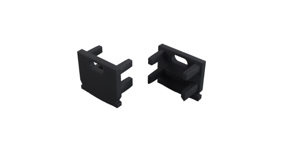 TEKKNI END CAP SKAVE, black