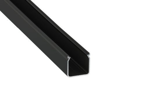 Profile TEKKNI+ type HELSE+ anodized black, 2,02 m