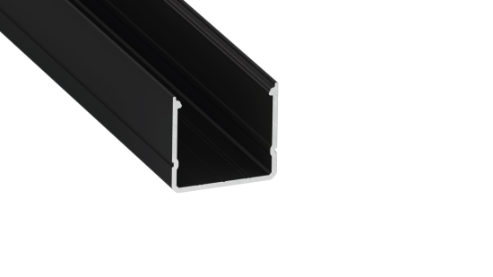 Lumines profile type RAI black anodized, 3 m