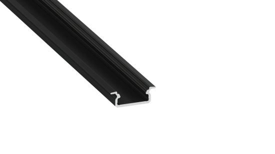 Lumines profile type IVO black anodized, 3 m