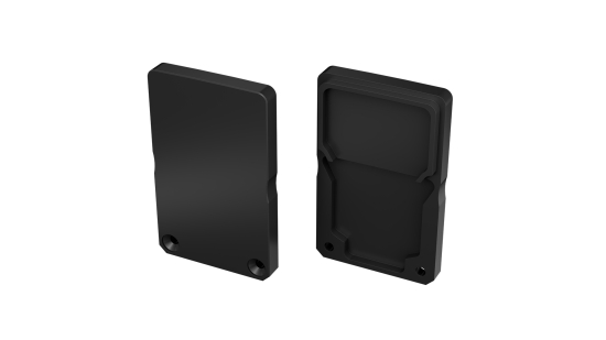 LUMINES ALU End cap  DILEDA+Tall black lacquered