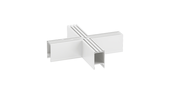 LUMINES connector CLARO type X white lacq.