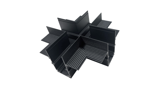 LUMINES GENESIS Magnetic track recessed + connector black