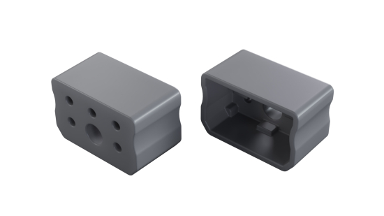 PLASTIC end cap CAPO for profile A, gray