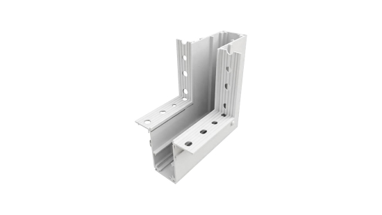 LUMINES GENESIS Magnetic track recessed trimless 90° connector V white