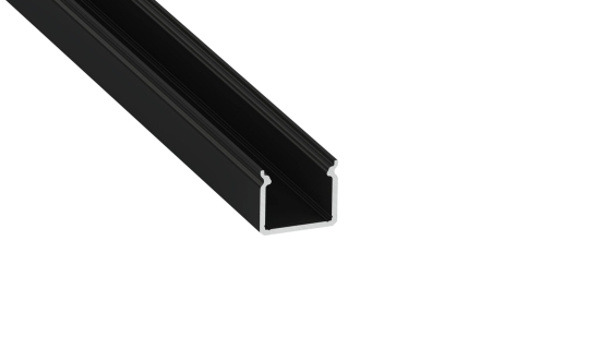 Lumines profile type SEI black anodized, 3 m