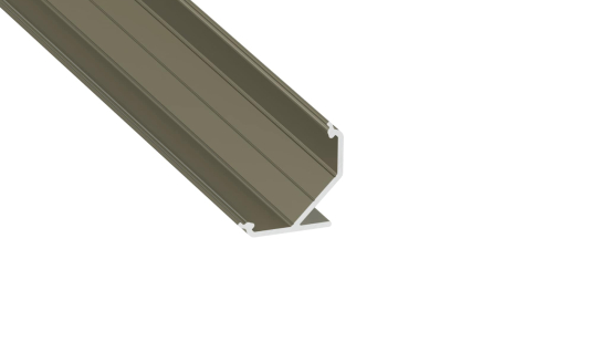 Lumines profile type AGO anodized inox, 3 m