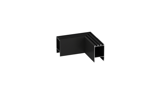 LUMINES connector CLARO type L black lacq.