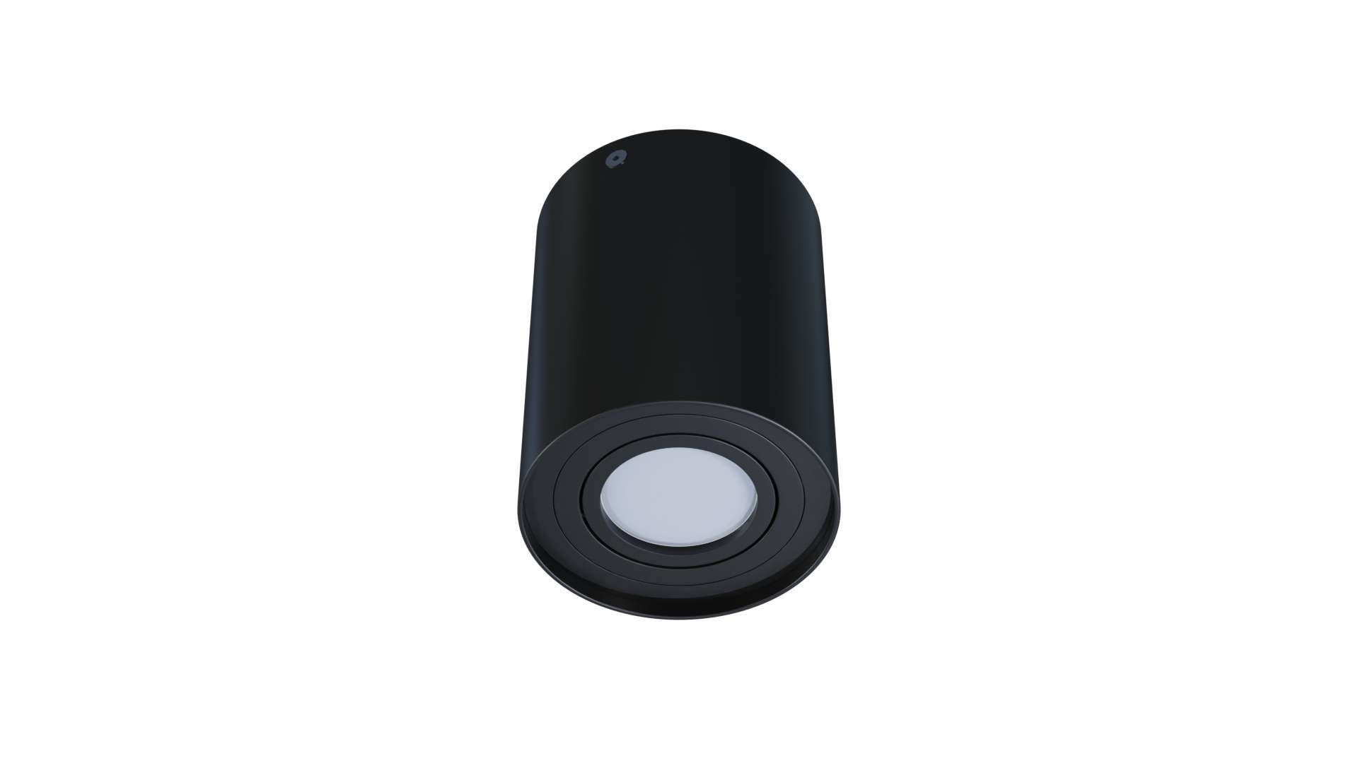 Ceiling spotlight fixture SPOT TUBE round black