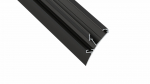 Lumines profile type LOGI lacquered black, 2,02 m