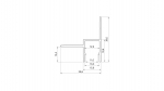 Profile LUMINES type Bruno white lacquered 2,02 m