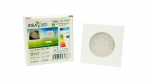 Recessed square furniture luminaire, 1.8 W, white