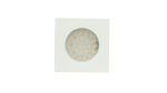 Recessed square furniture luminaire, 1.8 W, white