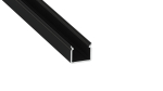 Lumines profile type SEI black anodized, 1 m