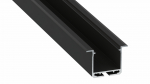 Lumines profile type inDileda lacquered black, 2,02 m