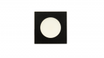 Recessed square furniture luminaire, 2 W, black – neutral-white