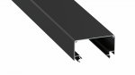 Lumines profile type LARGO M2 lacquered black, 3 m