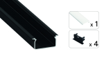 TEKKNI SET SKAST black, frozen cover 2,02 m