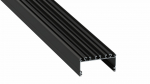 Lumines profile type LARGO lacquered black, 3 m