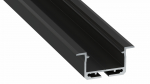 Lumines profile type inSileda lacquered black, 1 m